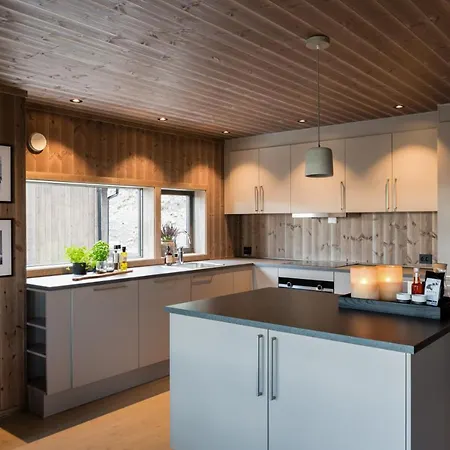 Tatil Evi Cozy Modern With Electric Car Charging, Sauna And Fireplace Øyer